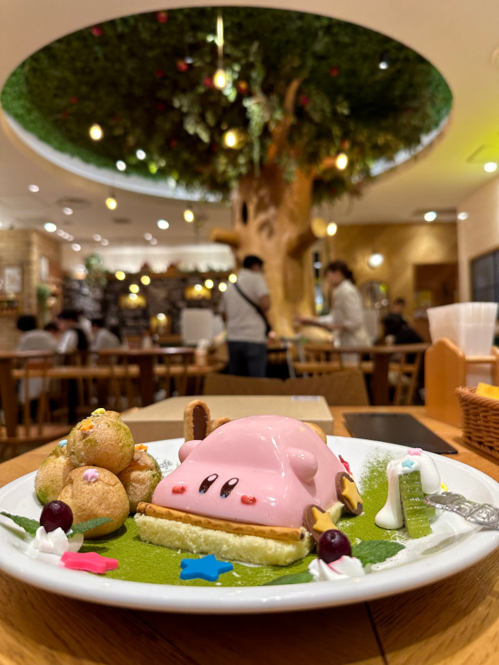 A beautiful meal in the Kirby Cafe